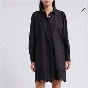 RAILS Fernanda Eyelet Long Sleeve Shirtdress Sz M NWT